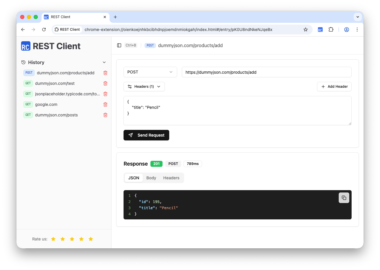 Rest Client Interface